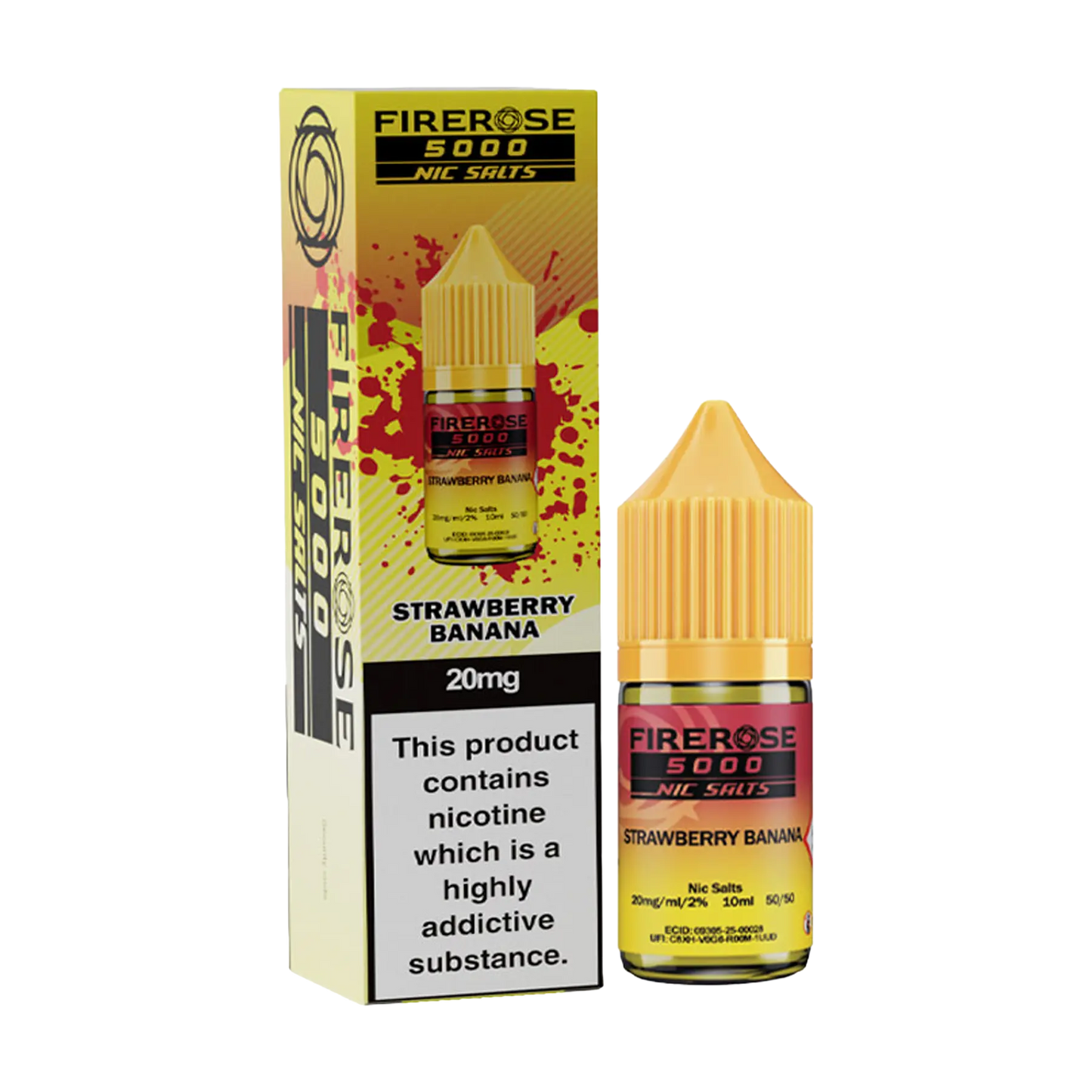 Firerose 5000 10ml Nicotine Salt - Strawberry Banana