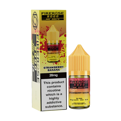 Firerose 5000 10ml Nicotine Salt - Strawberry Banana