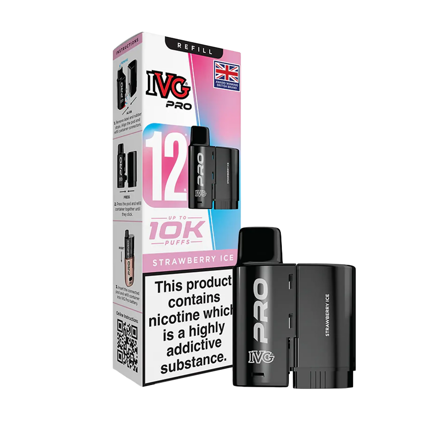 IVG Pro 12 Replacement Pods - Strawberry Ice