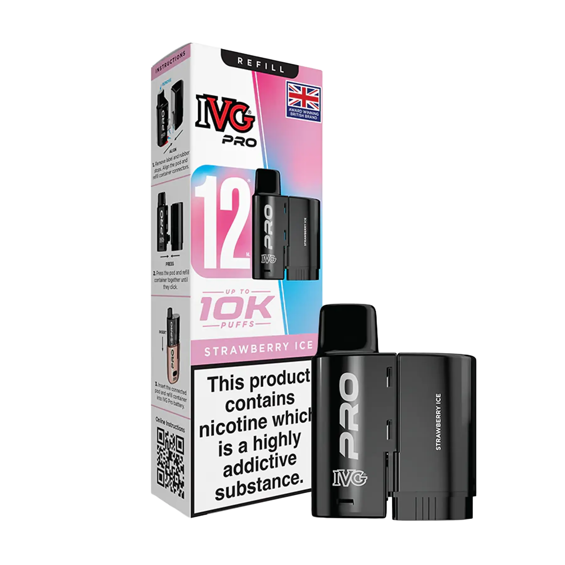 IVG Pro 12 Replacement Pods - Strawberry Ice
