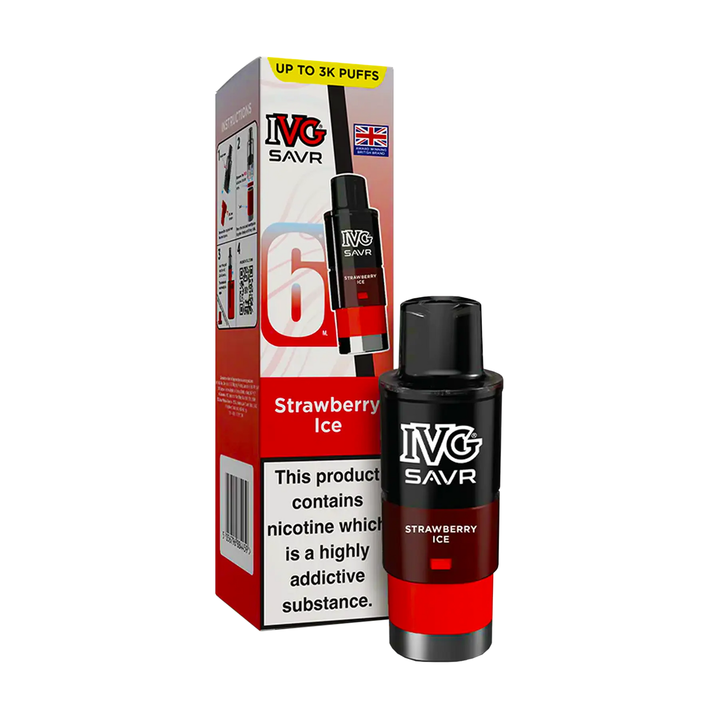 IVG Savr Replacement Pods - Strawberry Ice