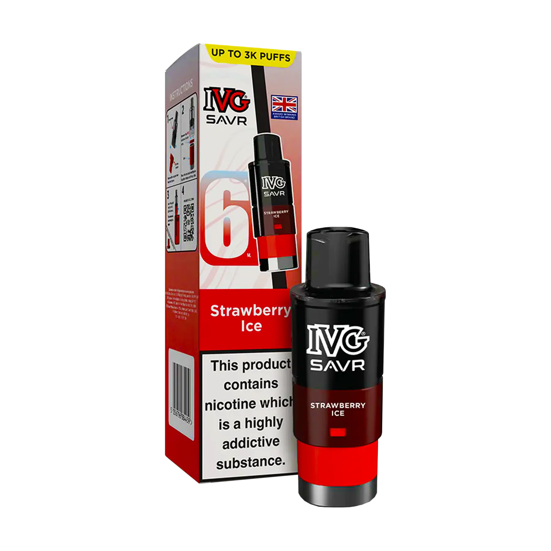 IVG Savr Replacement Pods - Strawberry Ice