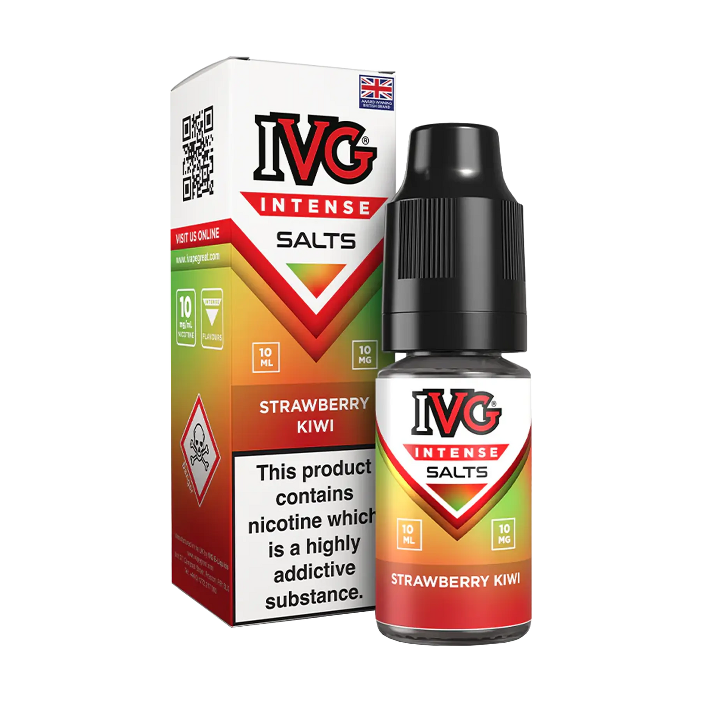 IVG Intense 10ml Nicotine Salt - Strawberry Kiwi
