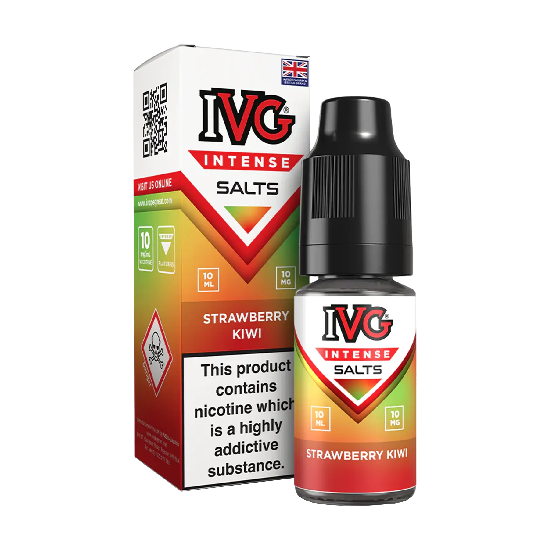 IVG Intense 10ml Nicotine Salt - Strawberry Kiwi
