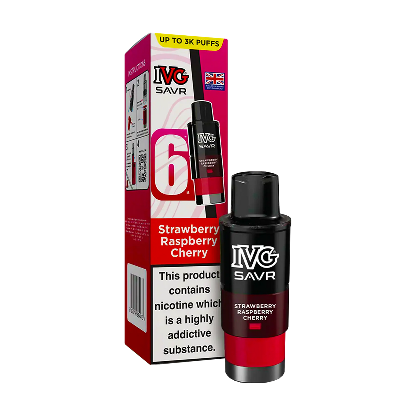 IVG Savr Replacement Pods - Strawberry Raspberry Cherry