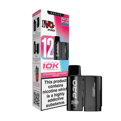 IVG Pro 12 Replacement Pods - Strawberry Raspberry Cherry