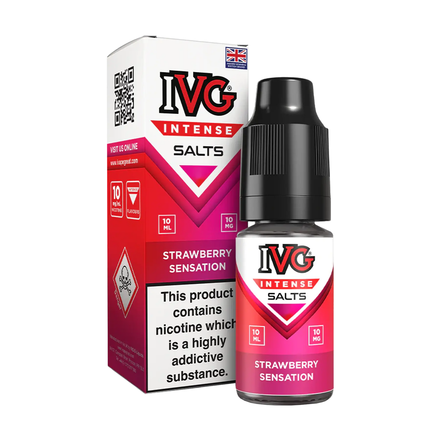IVG Intense 10ml Nicotine Salt - Strawberry Sensation