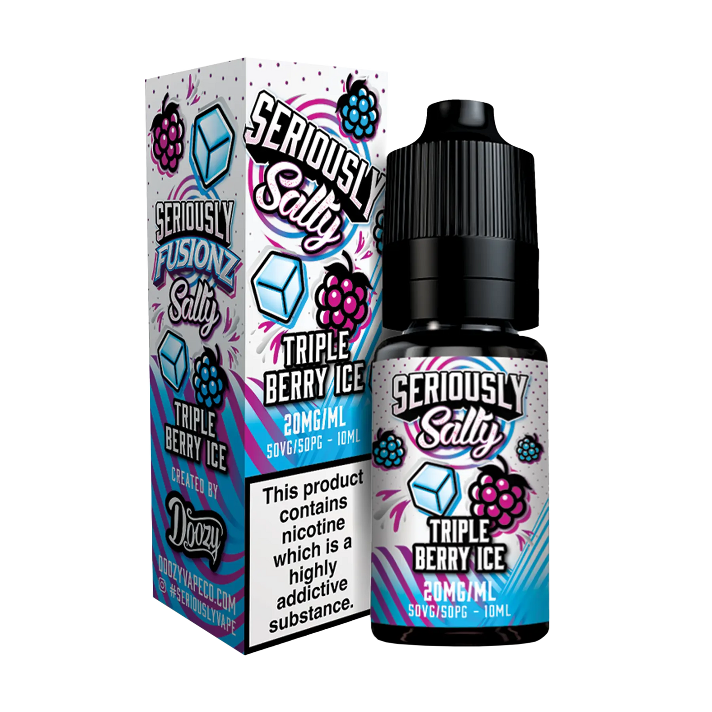 Doozy Seriously Fusionz 10ml Nicotine Salt - Triple Berry Ice