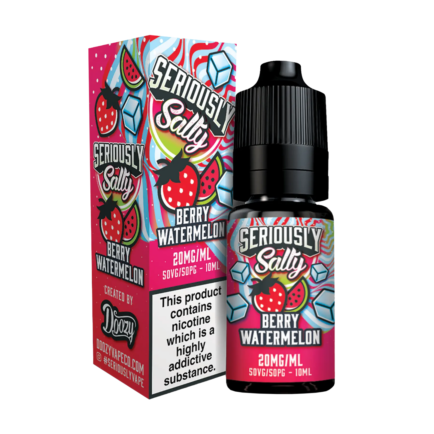 Doozy Seriously Salty 10ml Nicotine Salt - Berry Watermelon