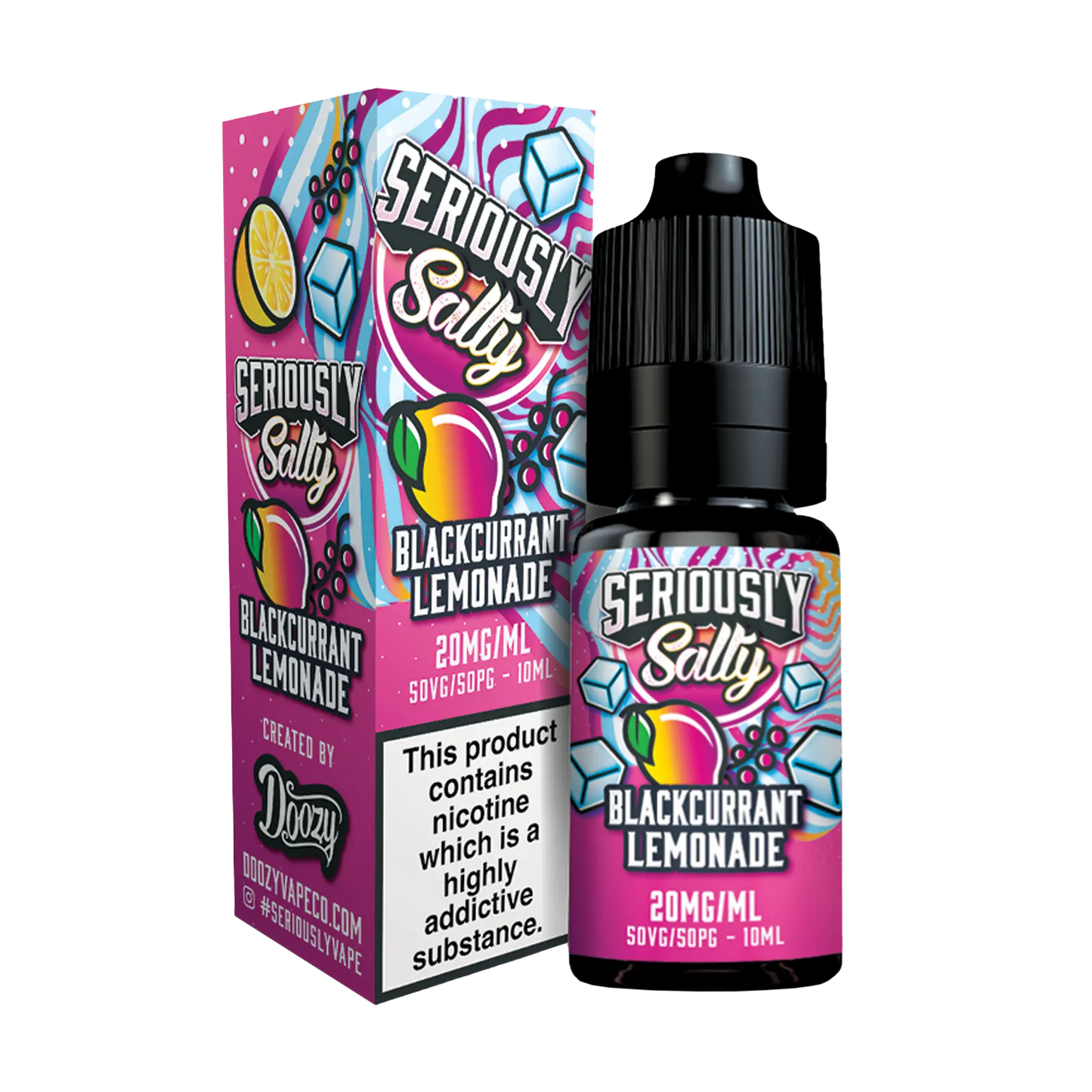 Doozy Seriously Salty 10ml Nicotine Salt - Blackcurrant Lemonade