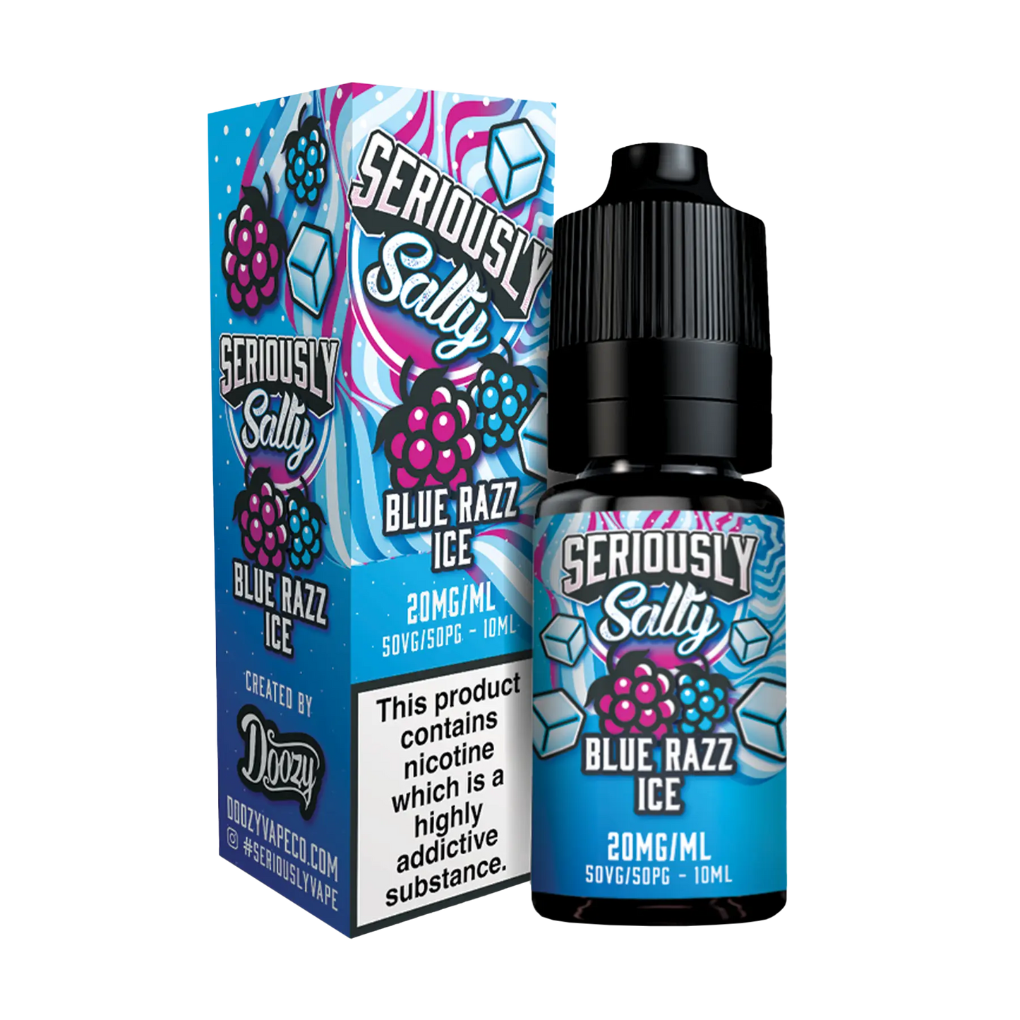 Doozy Seriously Salty 10ml Nicotine Salt - Blue Razz Ice