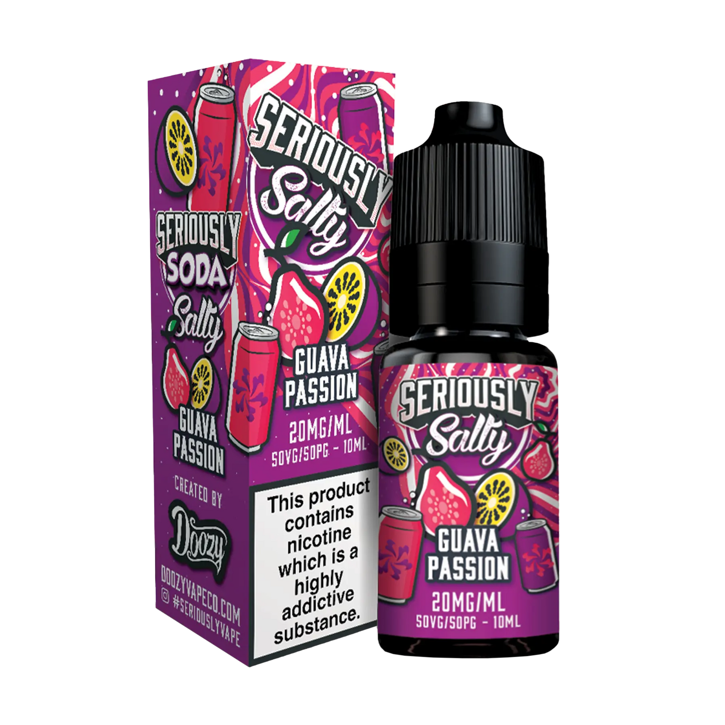 Doozy Seriously Soda 10ml Nicotine Salt - Guava Passion