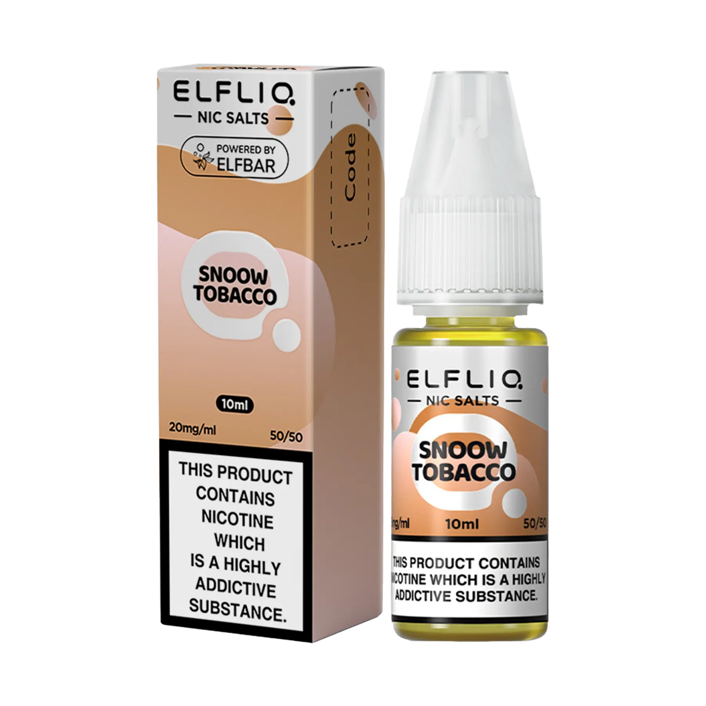 Elfliq 10ml Nicotine Salt - Snoow Tobacco