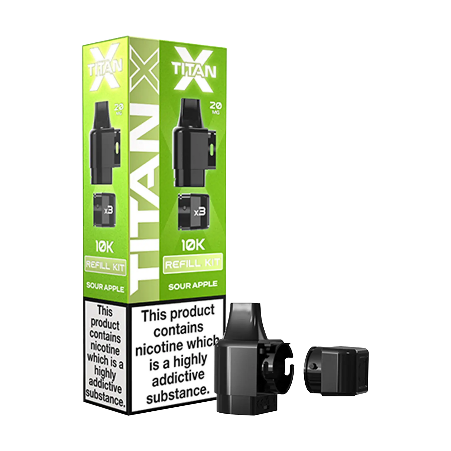 Titan X Replacement Pods - Sour Apple