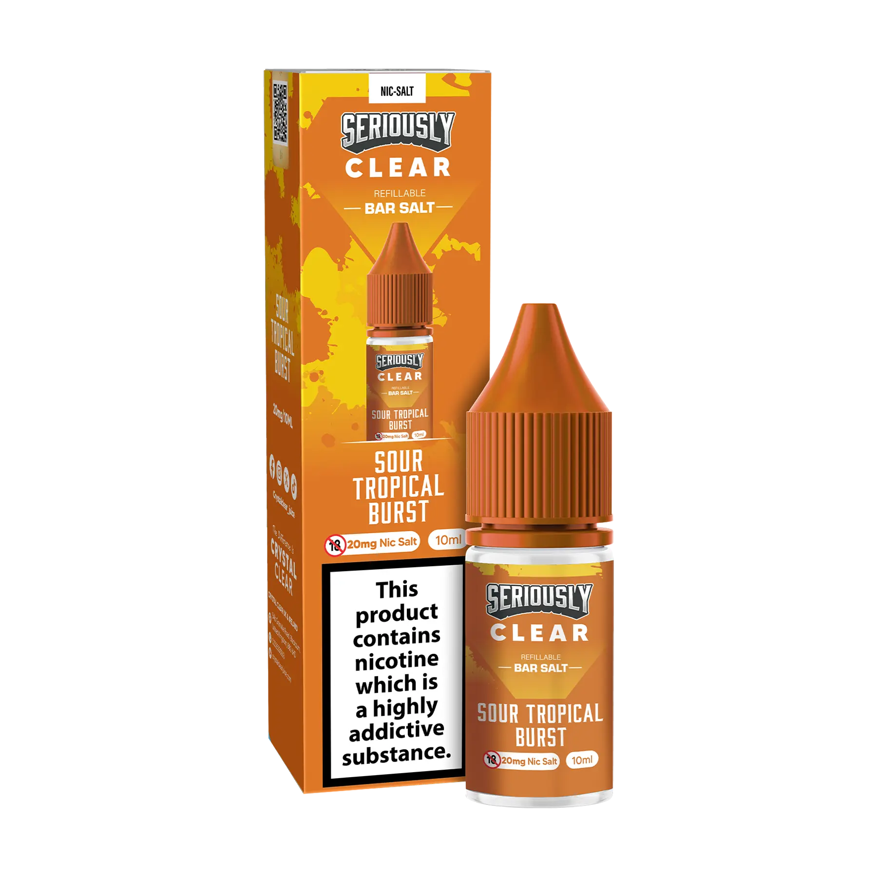 Doozy Seriously Clear 10ml Nicotine Salt - Sour Tropical Burst