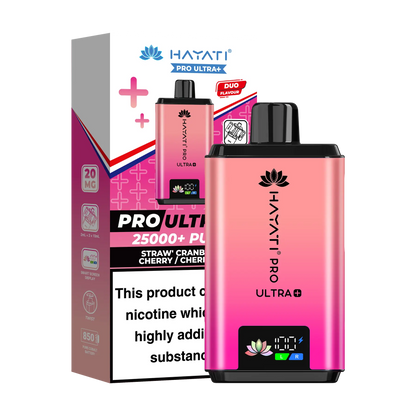 Hayati Pro Ultra 25K Prefilled Vape Kit - Straw Cranberry Cherry Cranberry