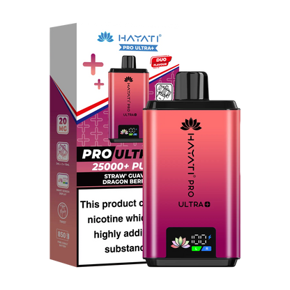 Hayati Pro Ultra 25K Prefilled Vape Kit - Straw Guava Dragon Berries