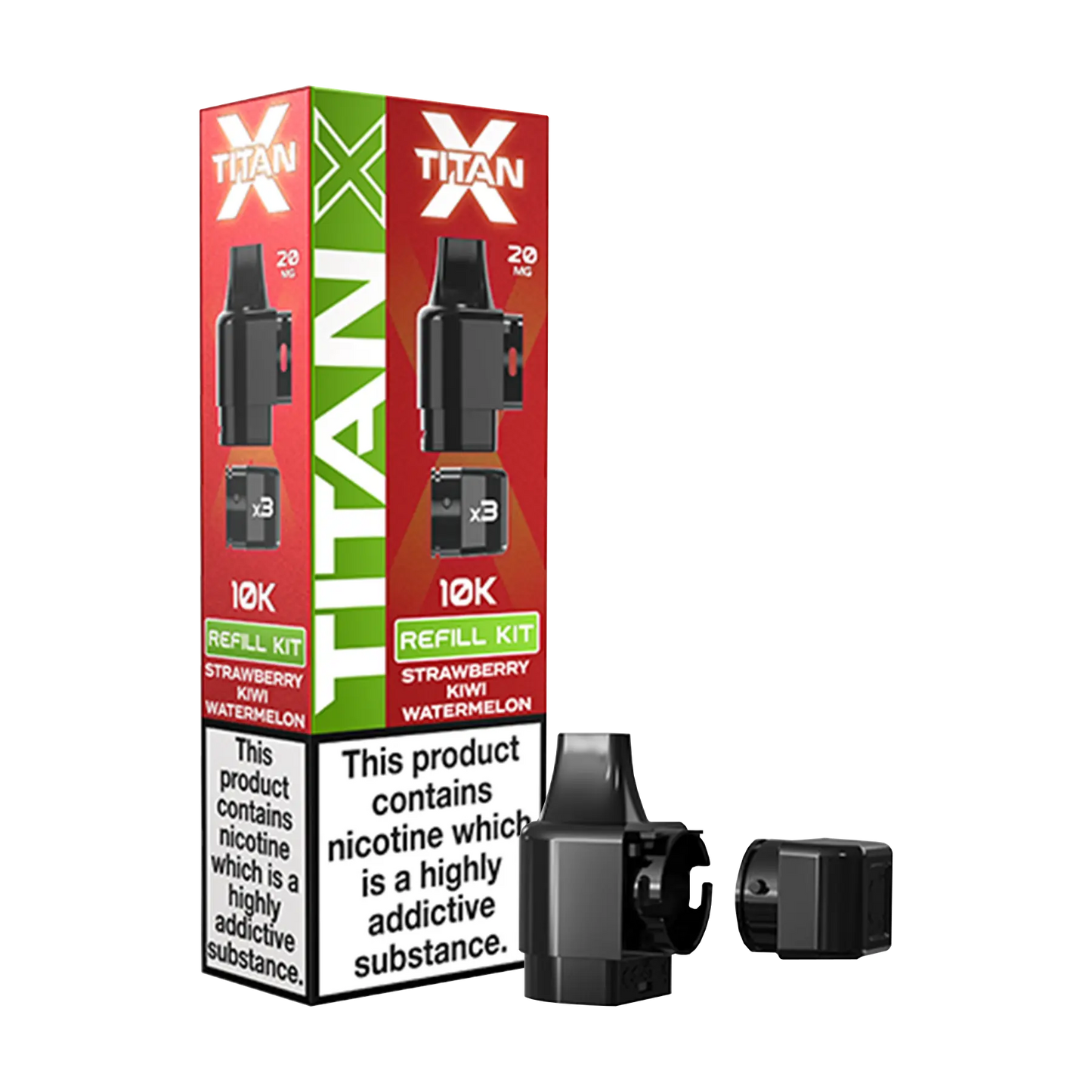 Titan X Replacement Pods - Strawberry Kiwi Watermelon
