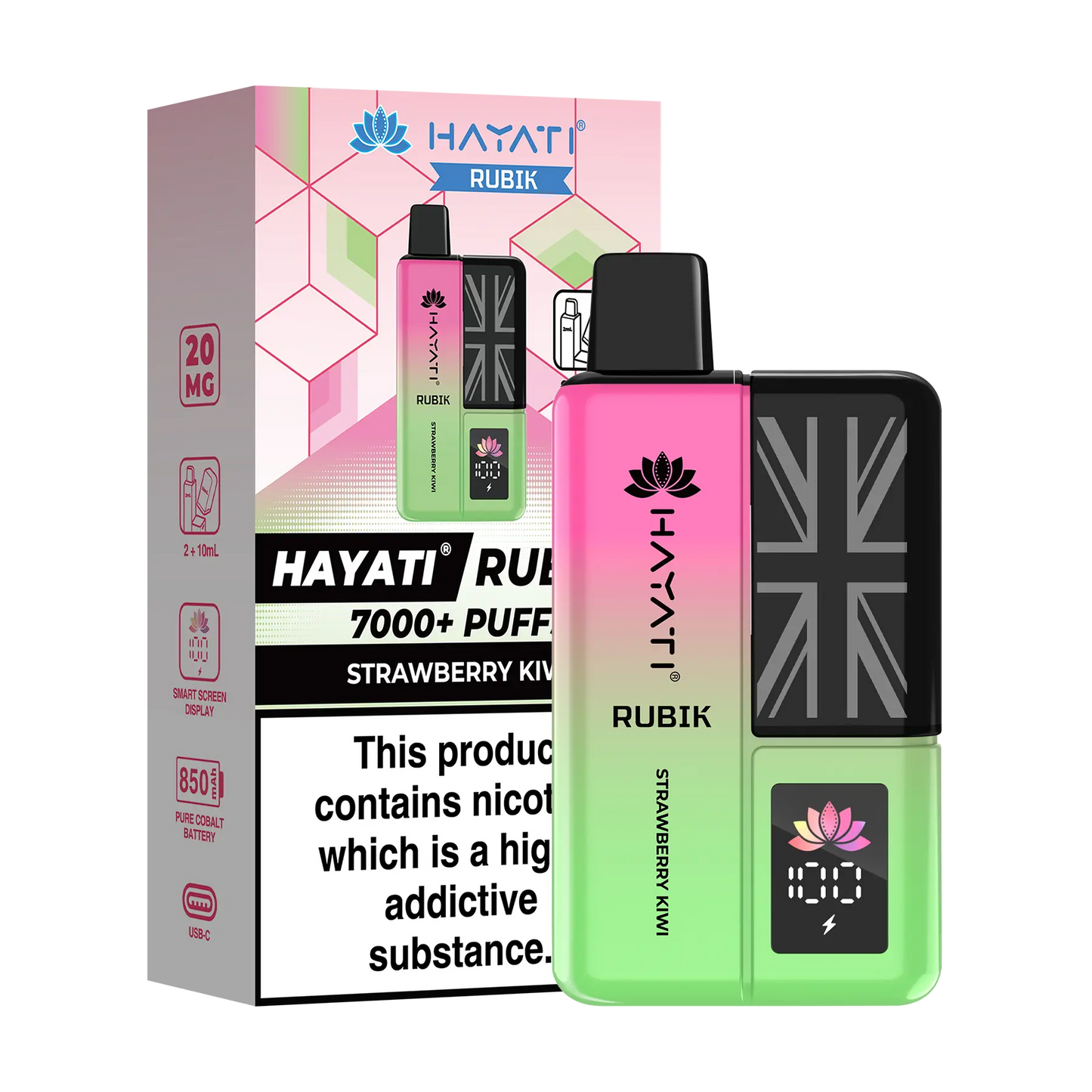 Hayati Rubik Prefilled Vape Kit - Strawberry Kiwi