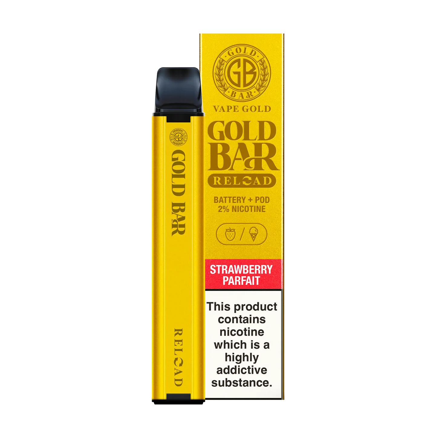 Gold Bar Reload Pod Kit - Strawberry Parfait