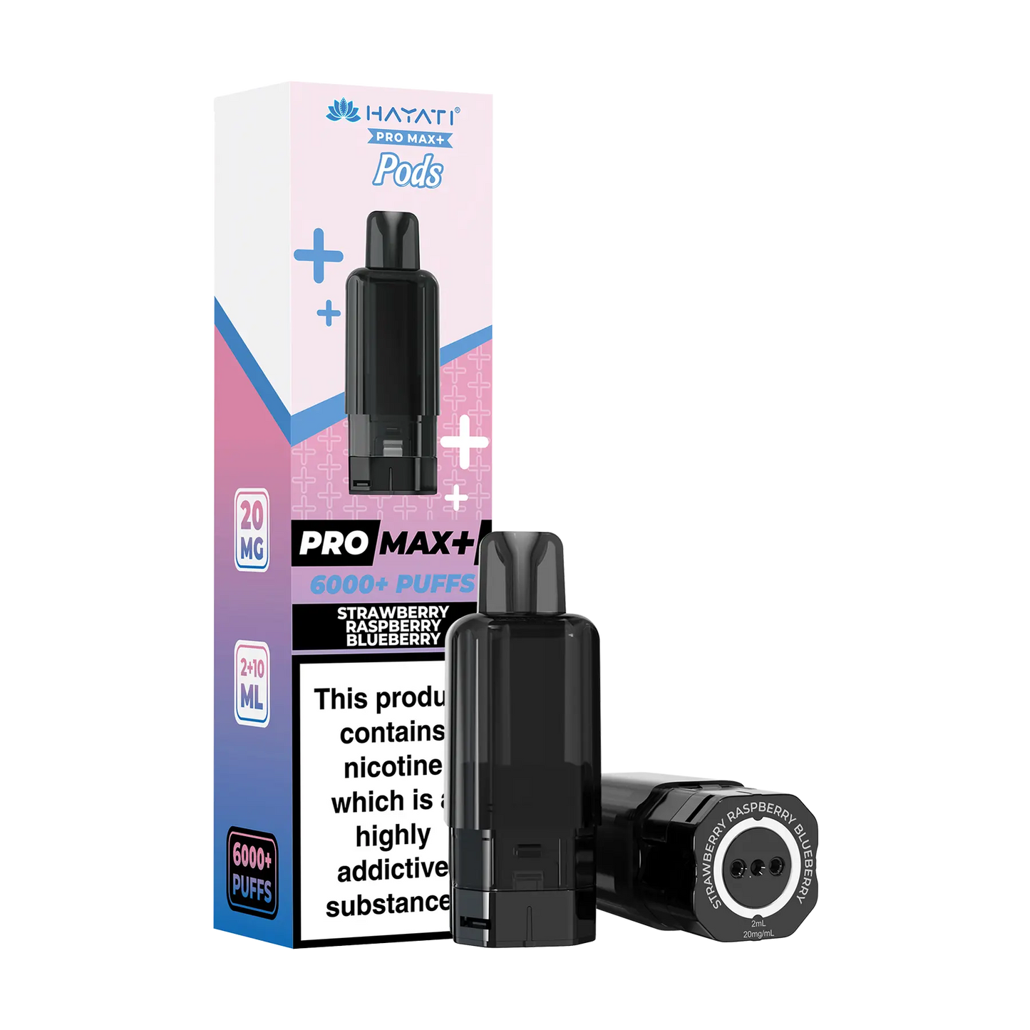 Hayati Pro Max+ 6000 Replacement Pods - Strawberry Raspberry Blueberry