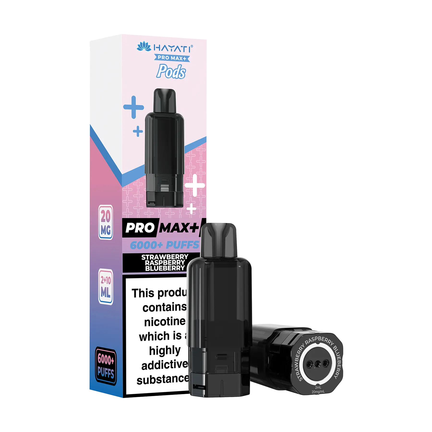Hayati Pro Max+ 6000 Replacement Pods - Strawberry Raspberry Blueberry