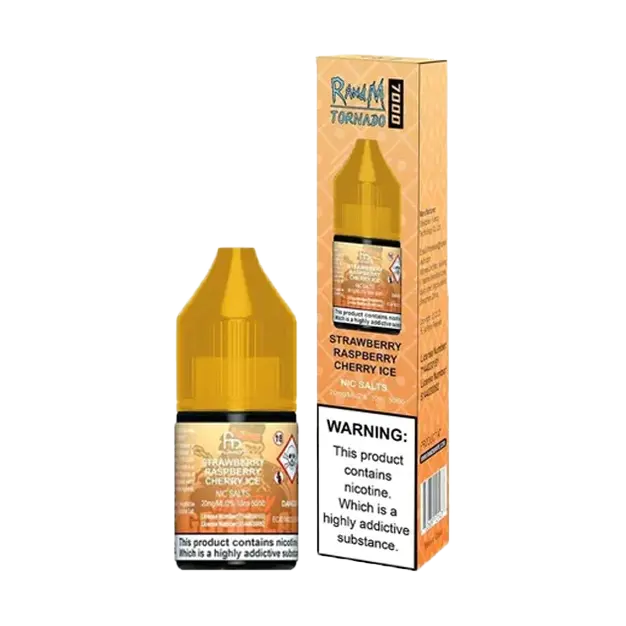 R&M 10ml Nicotine Salt - Strawberry Raspberry Cherry Ice