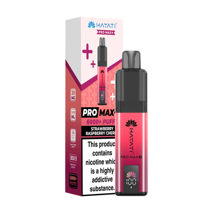 Hayati Pro Max+ 6000 Prefilled Vape Kit - Strawberry Raspberry Cherry