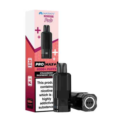 Hayati Pro Max+ 6000 Replacement Pods - Strawberry Raspberry Cherry