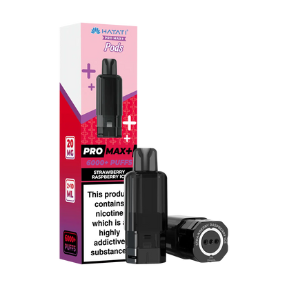 Hayati Pro Max+ 6000 Replacement Pods - Strawberry Raspberry Ice