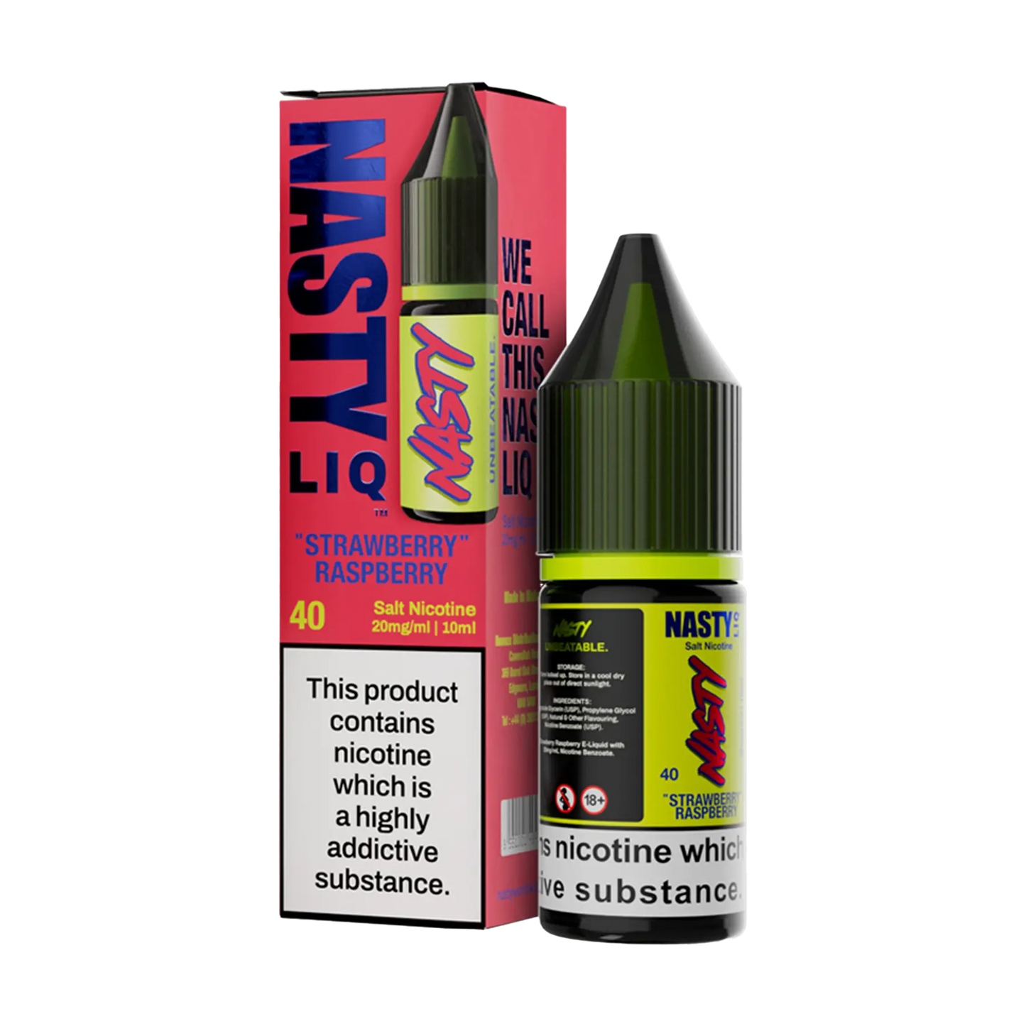 Nasty Liq Nicotine Salt - Strawberry Raspberry