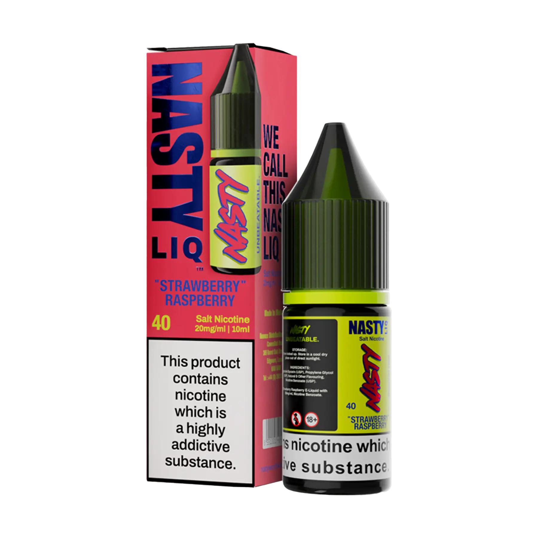 Nasty Liq Nicotine Salt - Strawberry Raspberry
