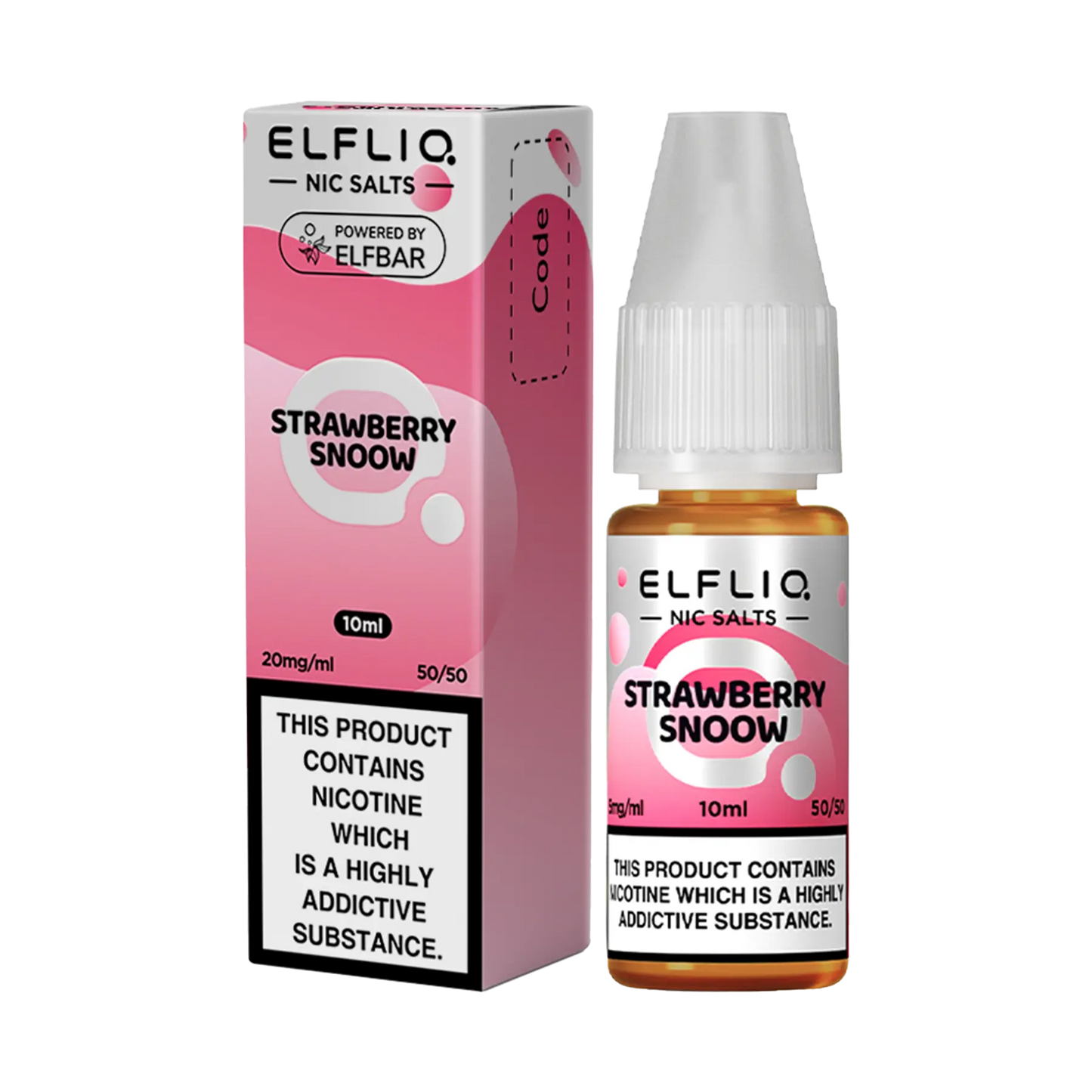 Elfliq 10ml Nicotine Salt - Strawberry Snoow