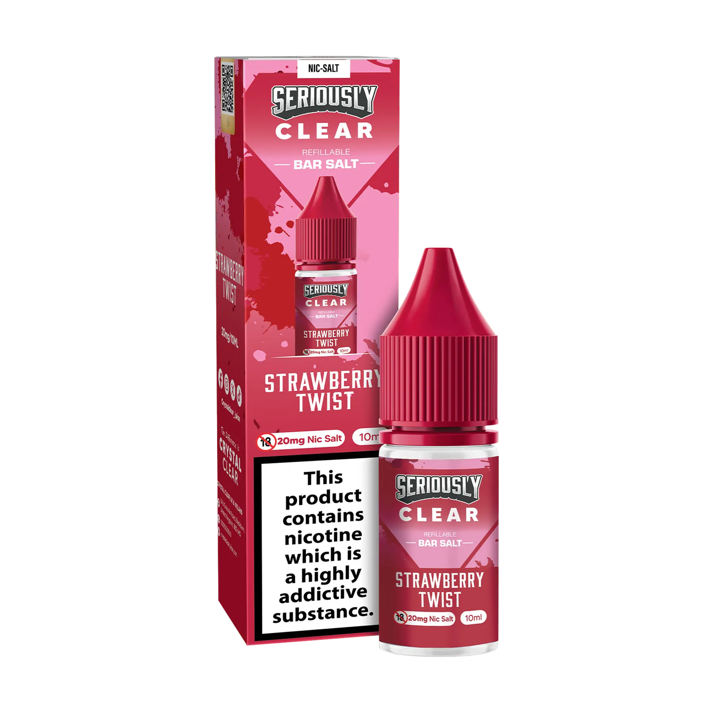 Doozy Seriously Clear 10ml Nicotine Salt - Strawberry Twist