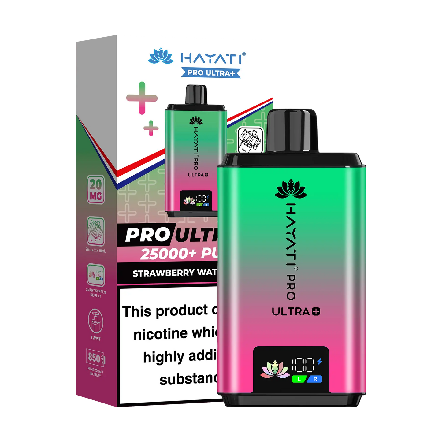 Hayati Pro Ultra 25K Prefilled Vape Kit - Strawberry Watermelon