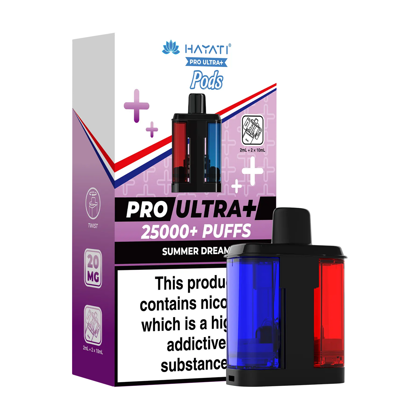 Hayati Pro Ultra 25k Replacement Pods - Summer Dream