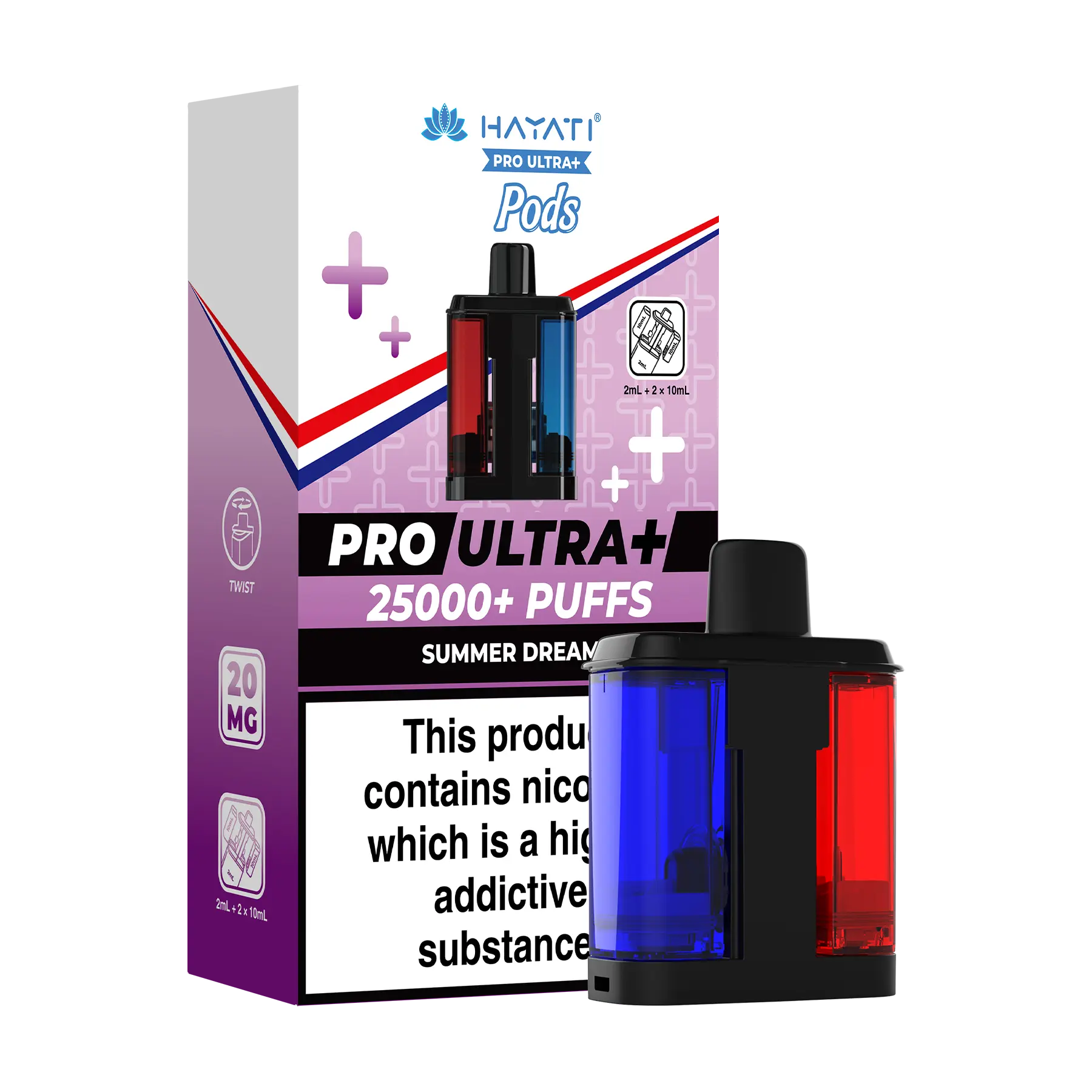 Hayati Pro Ultra 25k Replacement Pods - Summer Dream