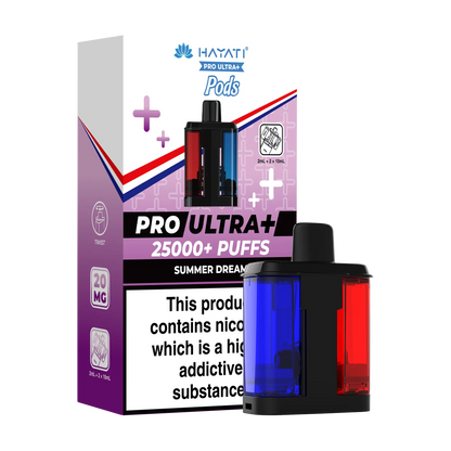 Hayati Pro Ultra 25k Replacement Pods - Summer Dream