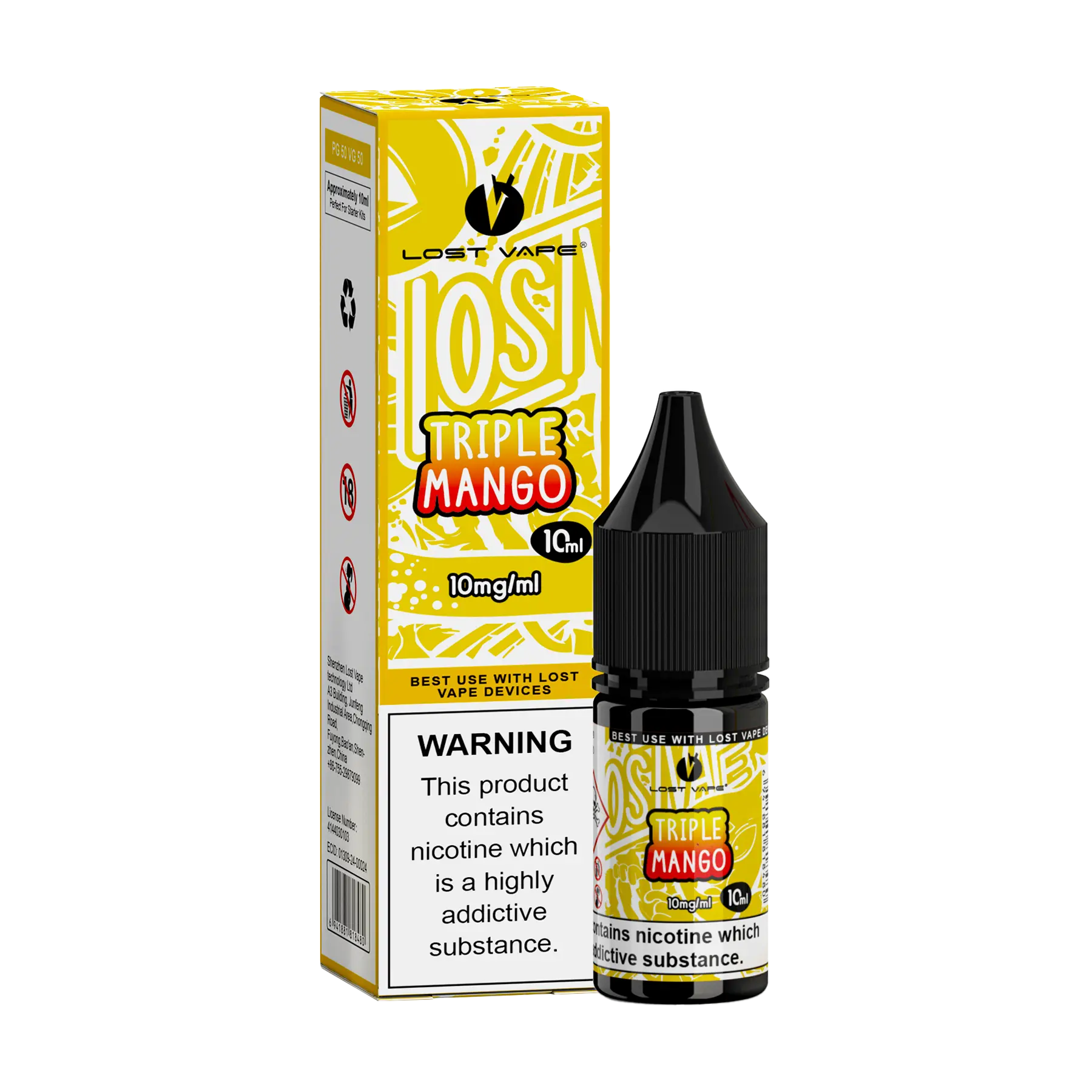 Lost Vape Bar Salts Nicotine Salt - Triple Mango