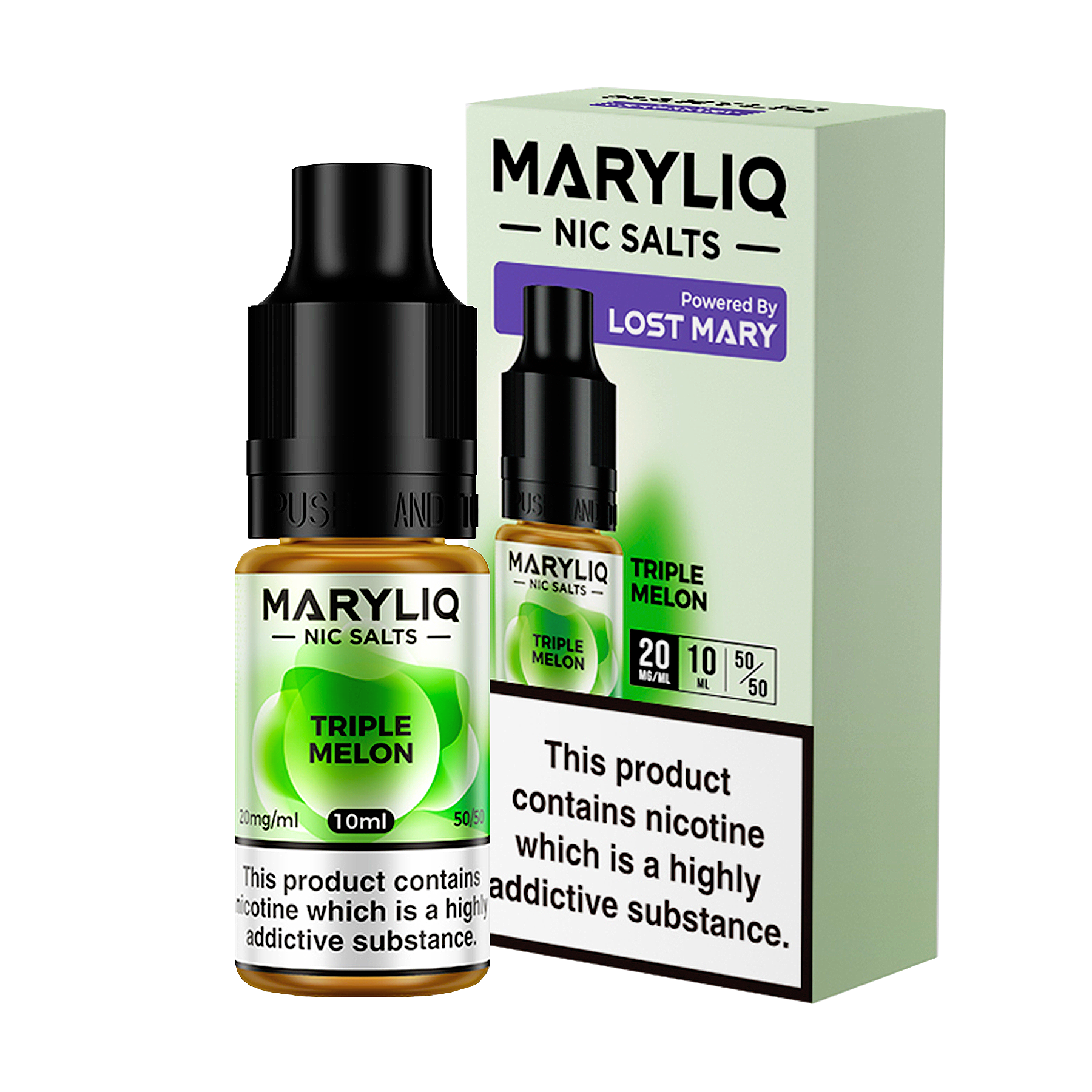 Maryliq - Triple Melon 10ml E Liquid Nicotine Salt