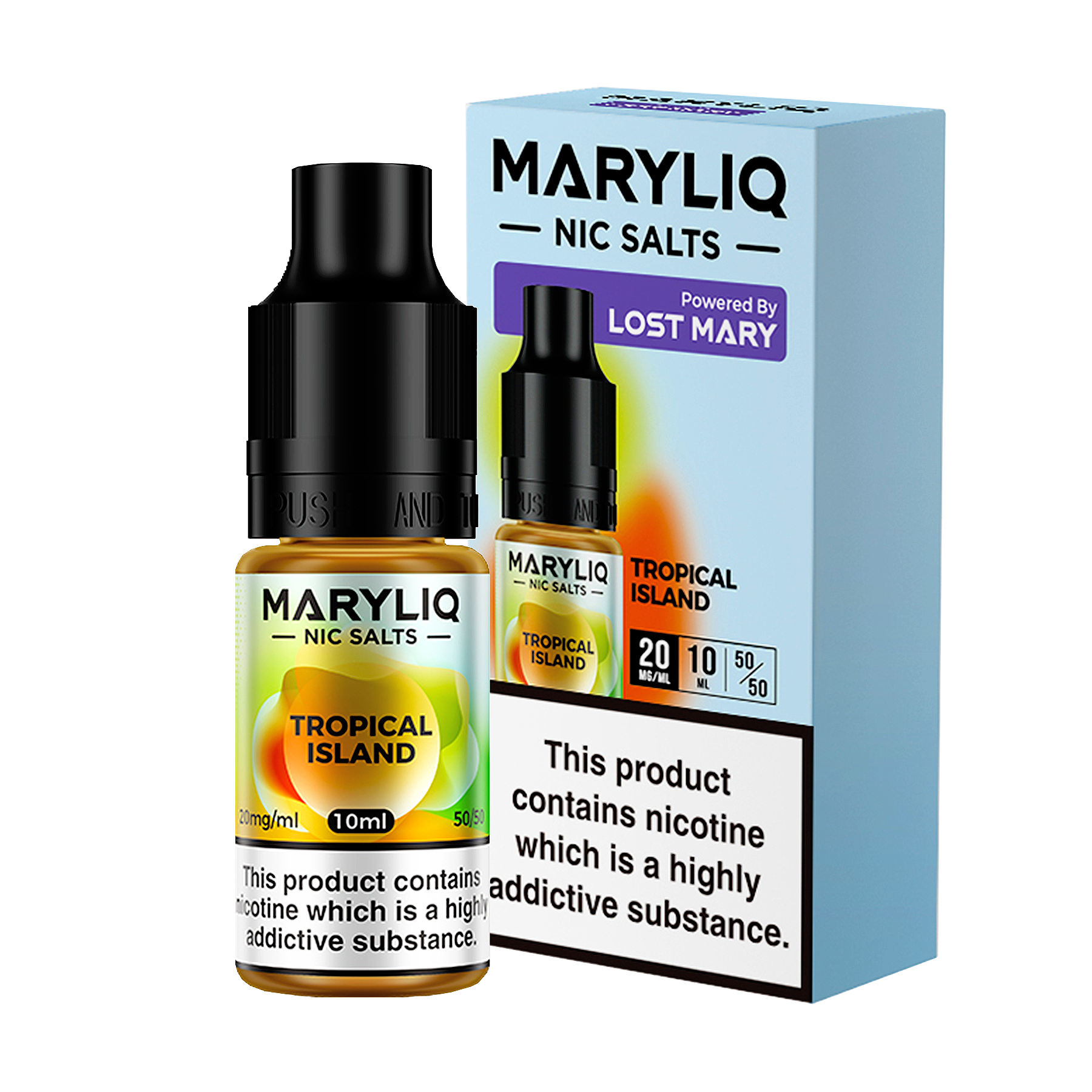 Maryliq - Tropical Island 10ml E Liquid Nicotine Salt