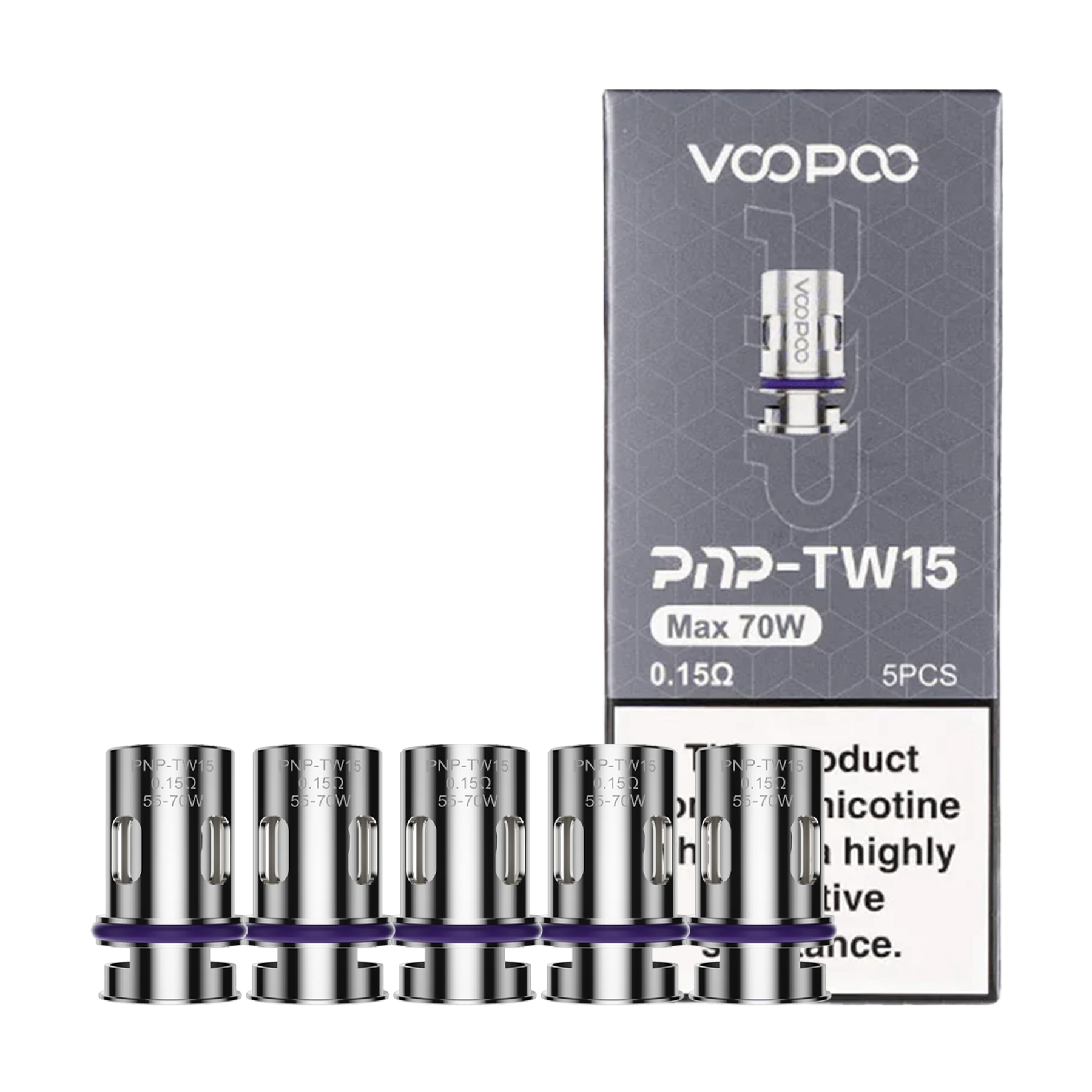 Voopoo PnP Replacement Coils - 0.15 ohm