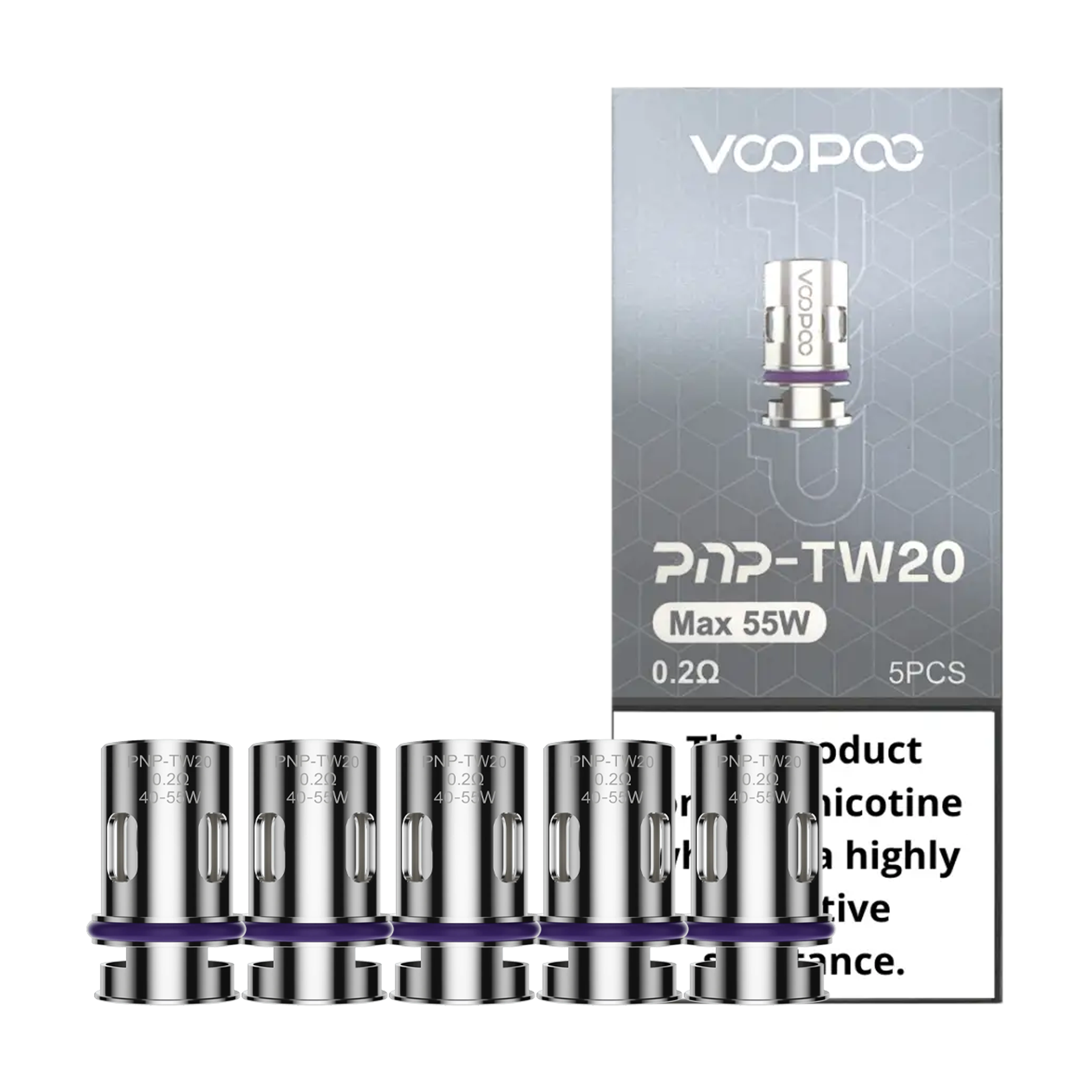 Voopoo PnP Replacement Coils - 0.2 ohm