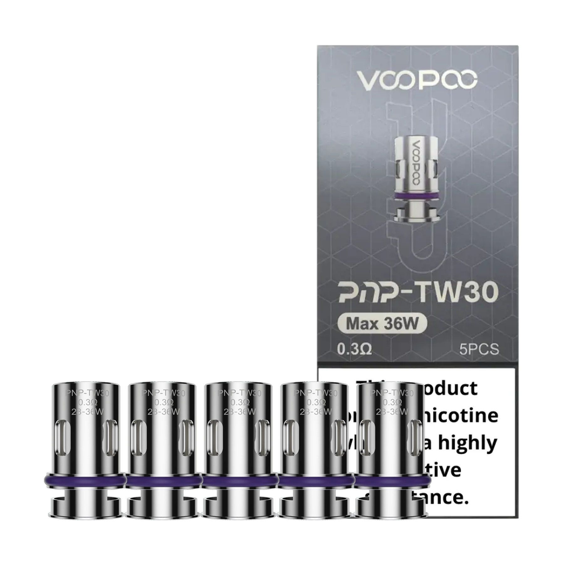 Voopoo PnP Replacement Coils - 0.3 ohm