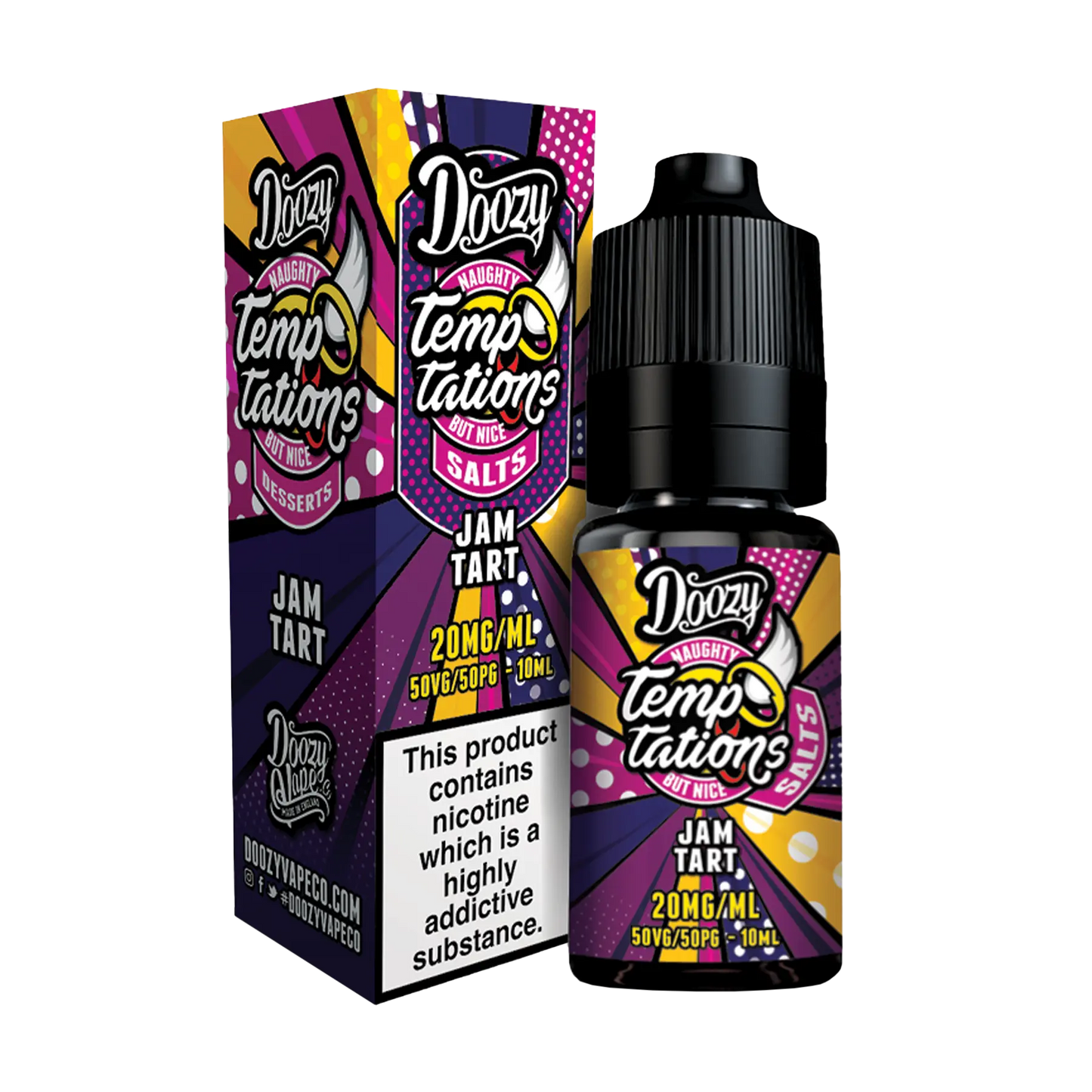 Doozy Temptations 10ml Nicotine Salt - Jam Tart
