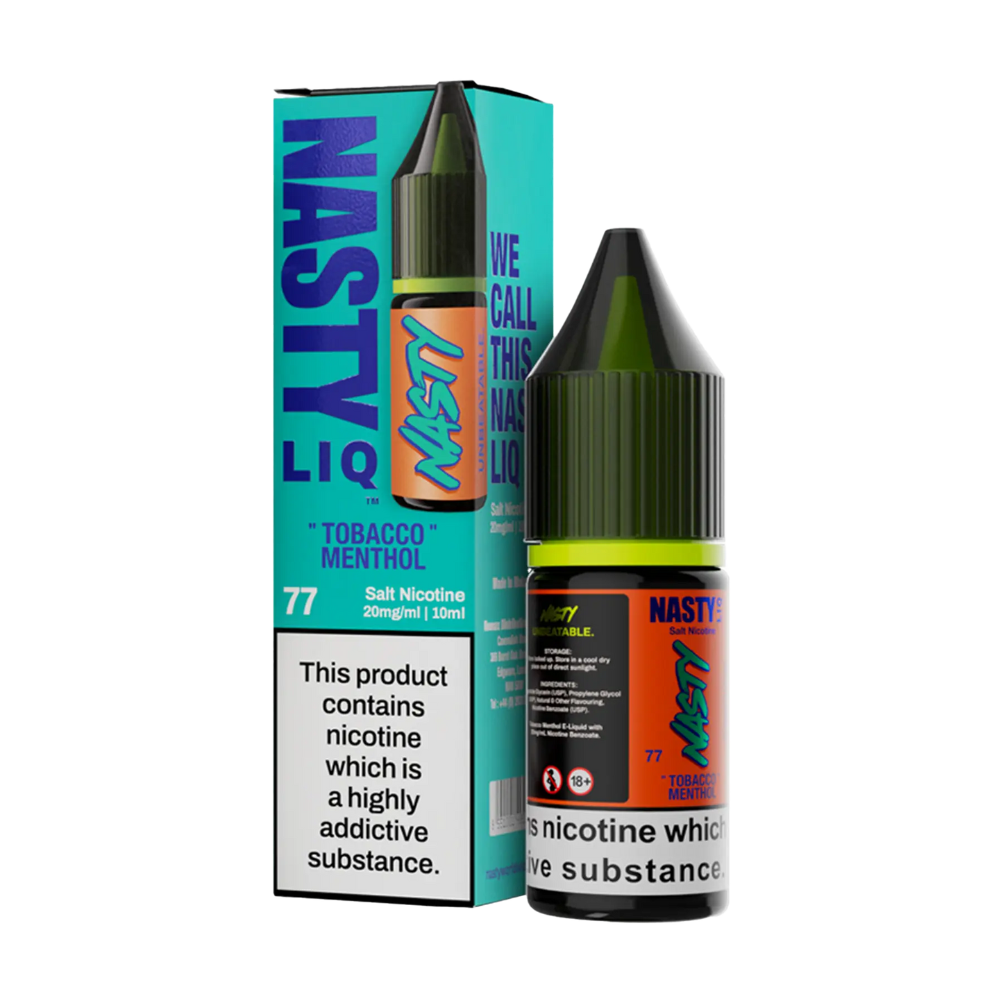 Nasty Liq Nicotine Salt - Tobacco Menthol