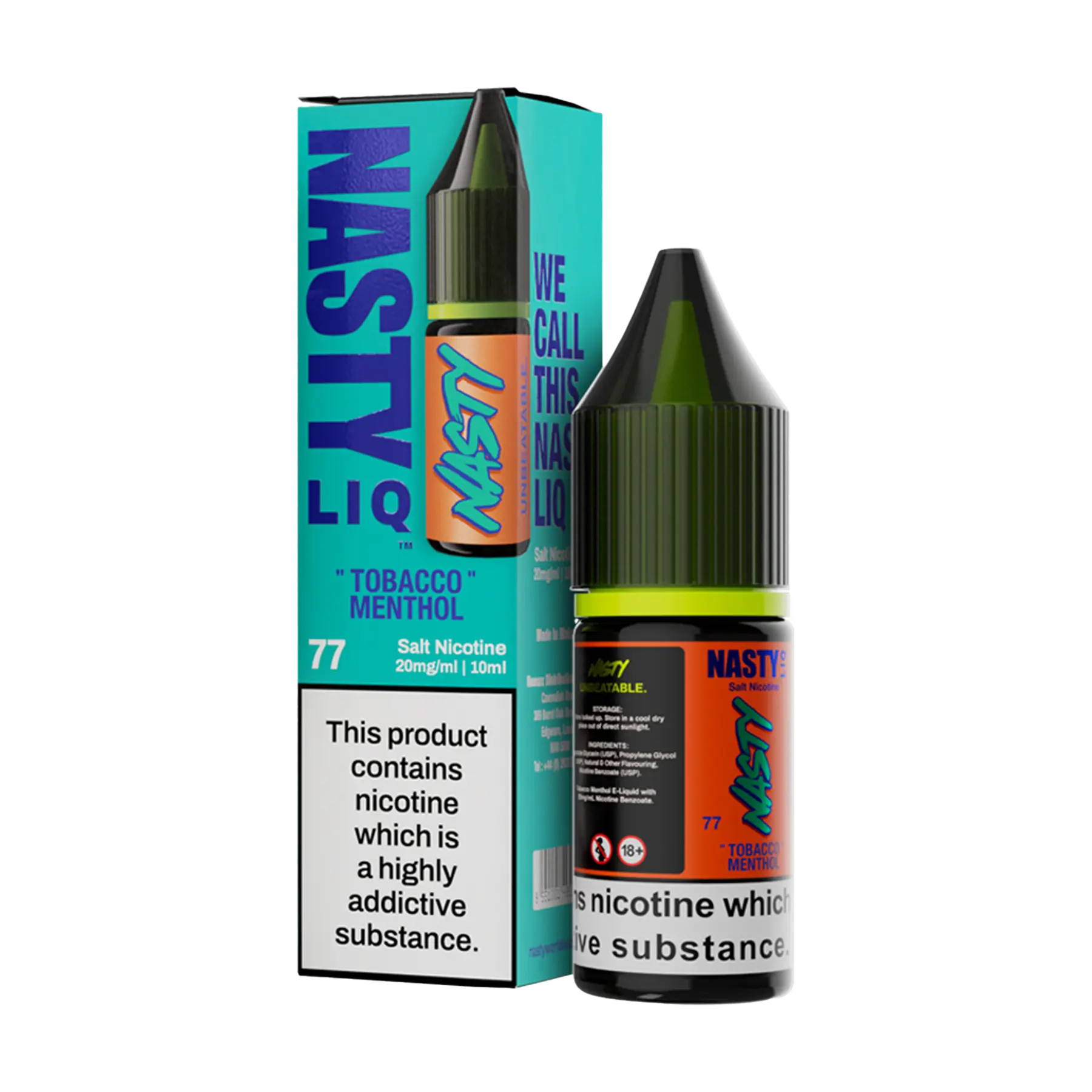 Nasty Liq Nicotine Salt - Tobacco Menthol