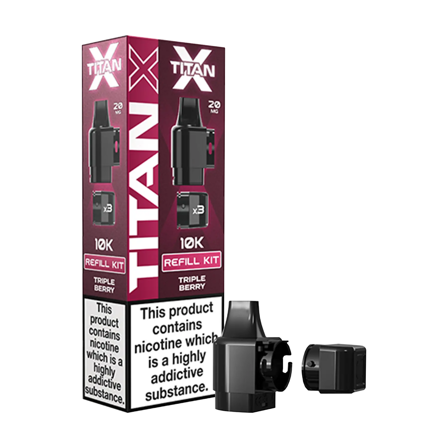 Titan X Replacement Pods - Triple Berry