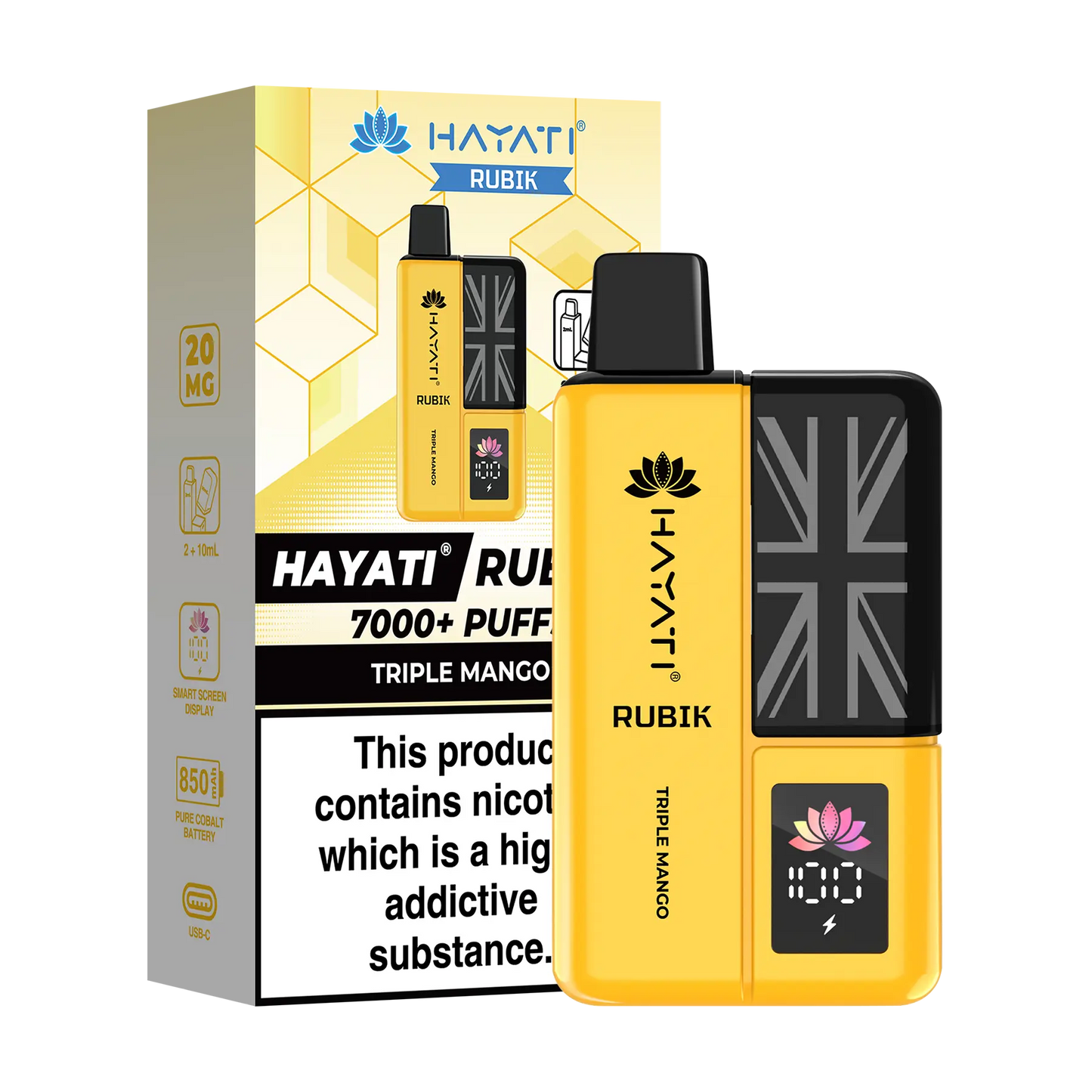Hayati Rubik Prefilled Vape Kit - Triple Mango
