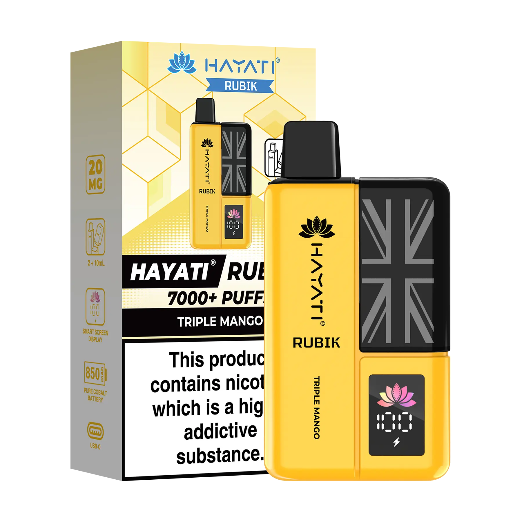 Hayati Rubik Prefilled Vape Kit - Triple Mango